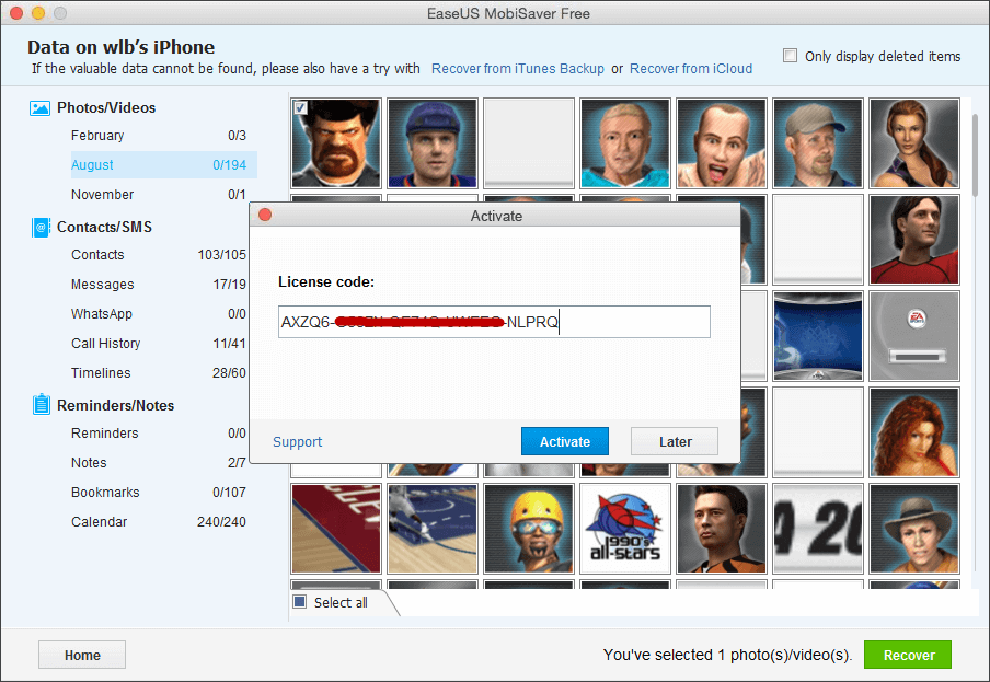 activate mac mobisaver